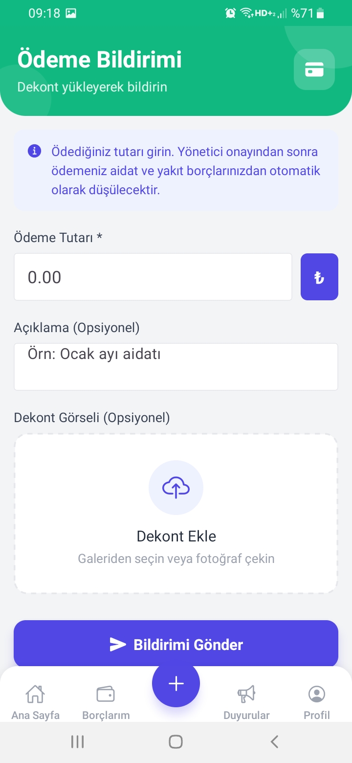 Ödeme Bildir